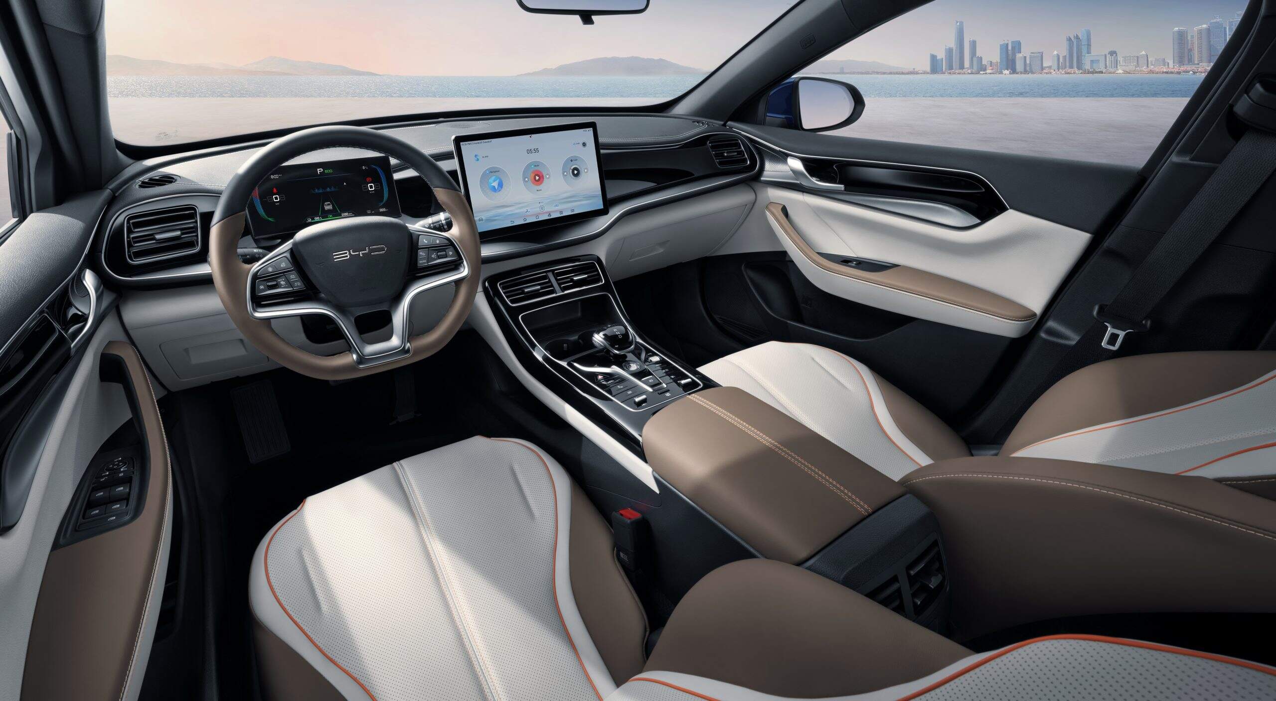 Used BYD Qin PLUS DM-i Sedan — Cockpit close-up (model reference)